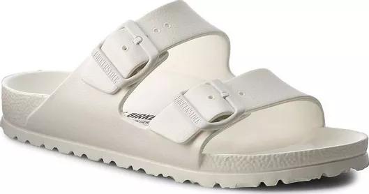 Birkenstock Arizona Eva Γυναικεία Σανδάλια Ανατομικά Λευκό Narrow Fit