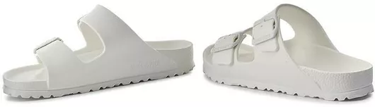 Birkenstock Arizona Eva Γυναικεία Σανδάλια Ανατομικά Λευκό Narrow Fit