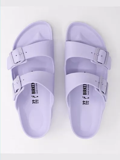 Birkenstock Arizona Eva Γυναικεία Σανδάλια Ανατομικά Μοβ Narrow Fit