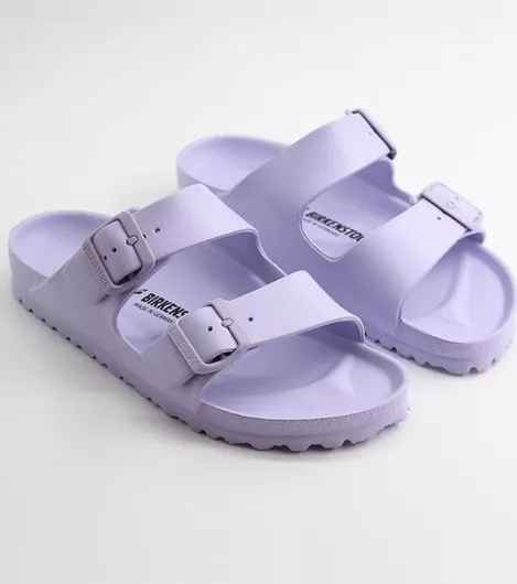 Birkenstock Arizona Eva Γυναικεία Σανδάλια Ανατομικά Μοβ Narrow Fit