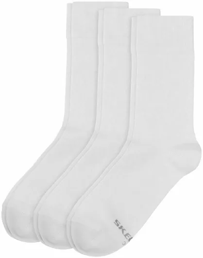 Skechers Ανδρικές Μονόχρωμες Κάλτσες Λευκό 3Pack