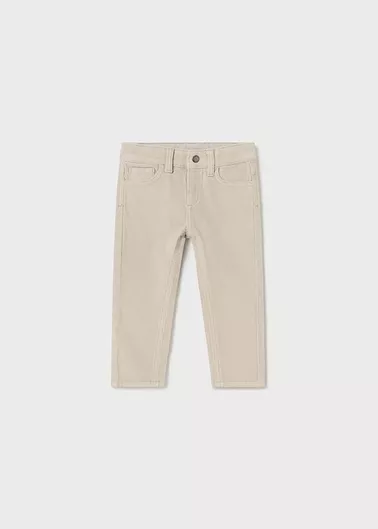 Mayoral Παιδικό Παντελόνι Κοτλέ Μπεζ Slim Fit