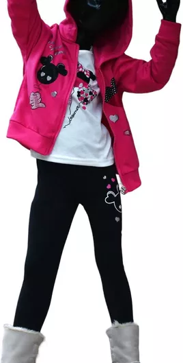 Mohicans Black Line Παιδικό Σετ με Παντελόνι Χειμερινό 2τμχ Fuchsia