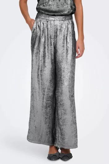 Only Γυναικεία Υφασμάτινη Παντελόνα σε Loose Εφαρμογή ΑΣΗΜΙ