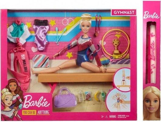 Παιχνιδολαμπάδα Mattel Barbie Αθλήτρια Ενόργανης Γυμναστικής για 3+ Ετών