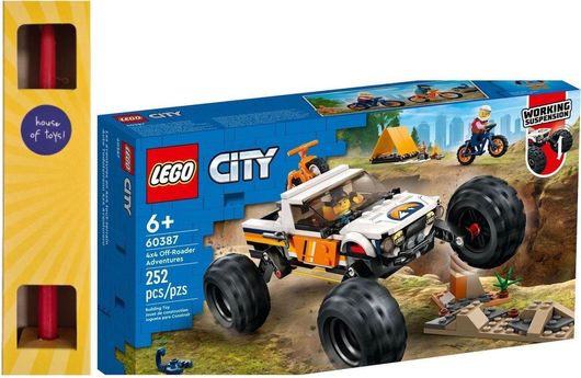 Παιχνιδολαμπάδα Lego City 4x4 Off-Roader Adventures 60387