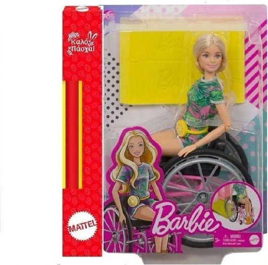 Παιχνιδολαμπάδα Mattel Barbie Fashionistas σε Αναπηρικό Αμαξίδιο για 3+ Ετών