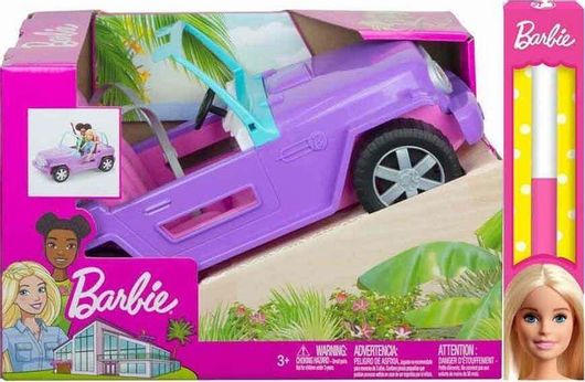 Παιχνιδολαμπάδα Mattel Barbie Jeep για 3+ Ετών