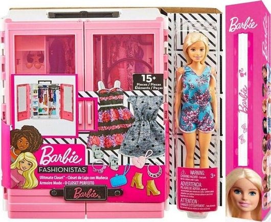 Παιχνιδολαμπάδα Mattel Barbie Νέα Ντουλάπα για 3+ Ετών