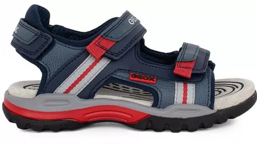 Geox Παιδικά Πέδιλα J Borealis Ανατομικά Navy Μπλε