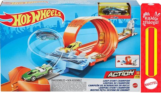 Παιχνιδολαμπάδα Mattel Hot Wheels Action Loop Stunt Champion για 4+ Ετών