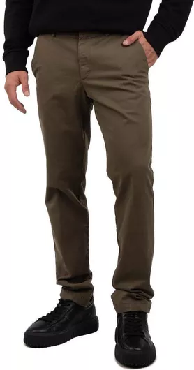 Hugo Boss Kaito 1 Παντελόνι Chino Ελαστικό σε Slim Εφαρμογή Πράσινο