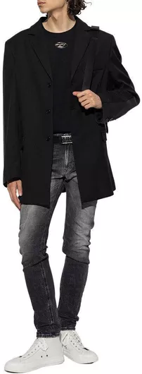 Diesel Ανδρικό Παλτό Μαύρο