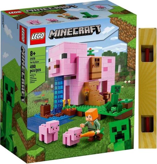 Παιχνιδολαμπάδα Lego Minecraft: The Pig House - Το Χοιροστάσιο