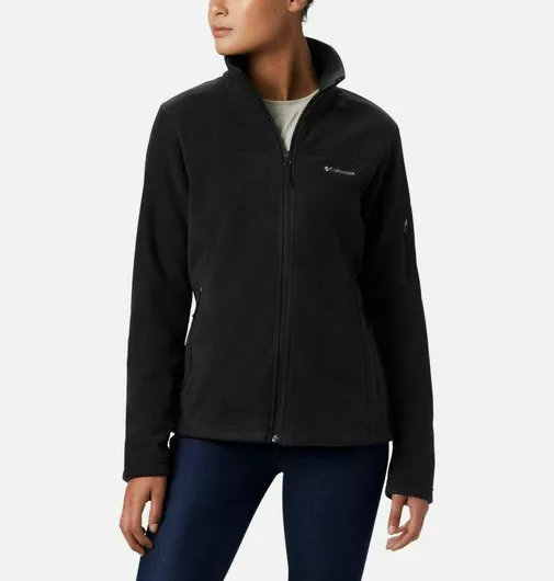 Columbia Fast Trek II Fleece Γυναικεία Ζακέτα με Φερμουάρ Μαύρο