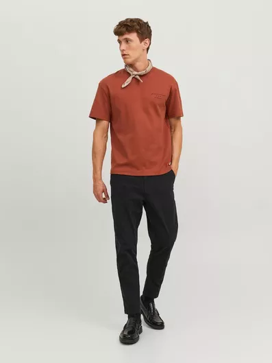 Jack & Jones Ανδρικό Παντελόνι Chino Μαύρο