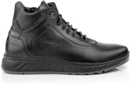 Boxer 43005 Δερμάτινα Μαύρο Ανδρικά Μποτάκια με Φερμουάρ