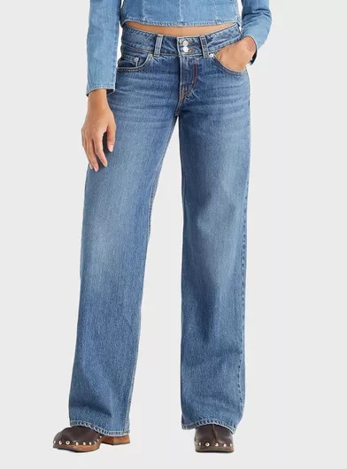 Levi's Γυναικείο Jean Παντελόνι σε Loose Εφαρμογή Dark Aged Denim