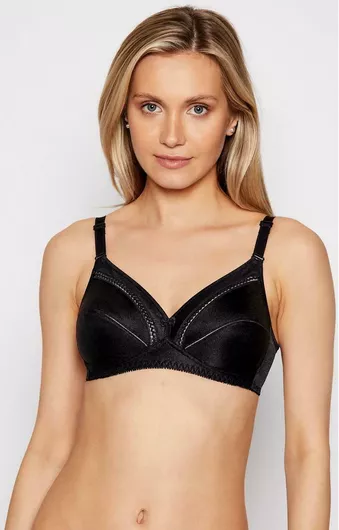 Triumph Claudette 200 Stretch N X Μαύρο Σουτιέν χωρίς Ενίσχυση & χωρίς Μπανέλες