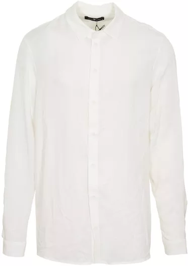 Nineteen Apparel Club Μακρυμάνικo Πουκάμισο Λευκό