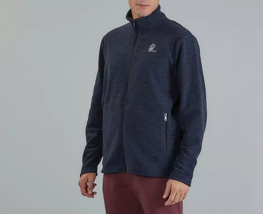 Admiral Ανδρική Ζακέτα Fleece με Φερμουάρ Navy Μπλε Σκουρο
