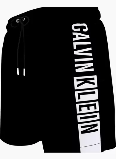 Calvin Klein Ανδρικό Μαγιό Βερμούδα Μαύρο με Σχέδια