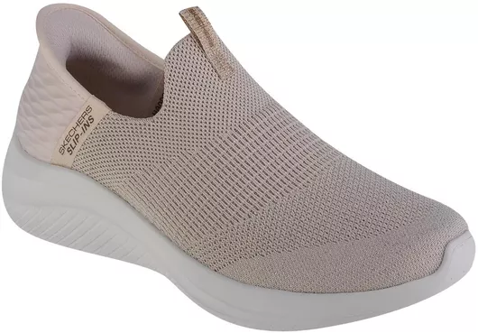 Ultra Flex Γυναικεία Slip-On Δερμάτινα Μπεζ