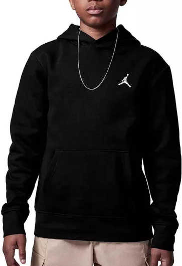 Jordan Fleece Παιδικό Φούτερ με Κουκούλα Μαύρο