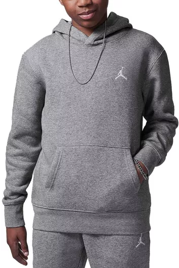 Jordan Fleece Παιδικό Φούτερ με Κουκούλα Γκρι