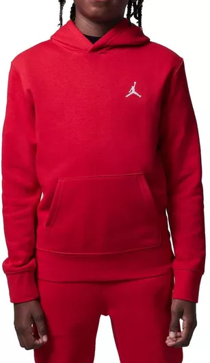 Jordan Fleece Παιδικό Φούτερ με Κουκούλα & Τσέπες Κόκκινο