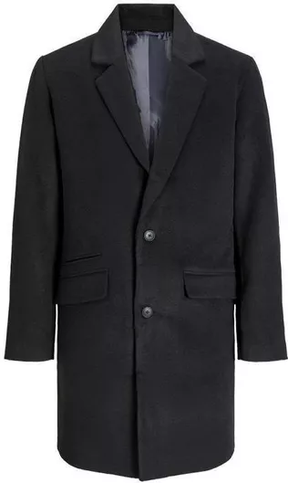 Jack & Jones Ανδρικό Παλτό Μαύρο