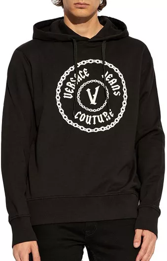 Versace Φούτερ με Κουκούλα μαύρο