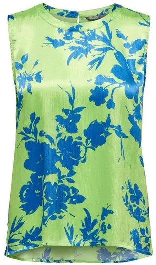 Only Αμάνικη Γυναικεία Μπλούζα Καλοκαιρινή Floral Summer Green