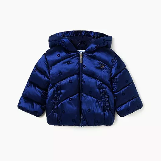Παιδικό Casual Μπουφάν Κοντό με Κουκούλα Navy Blue Ecofriends