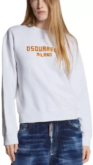 Dsquared2 Γυναικείο Φούτερ White/ochre