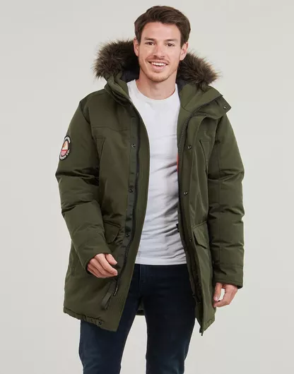 Superdry Everest Χειμωνιάτικο Μπουφάν Παρκά Χακί