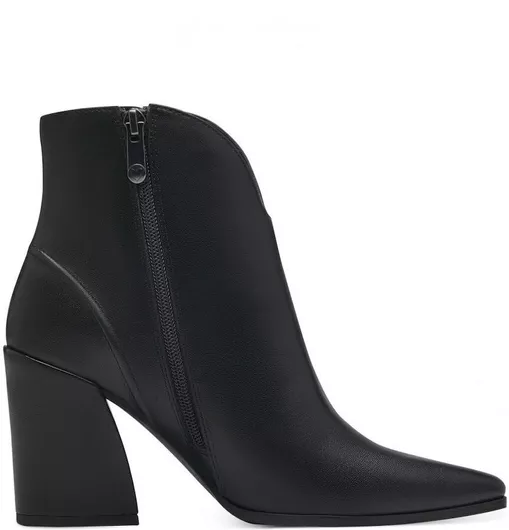 Marco Tozzi Γυναικεία Μποτάκια Αστραγάλου Μαύρο
