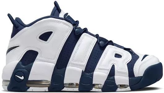 Nike Air More Uptempo '96 White / Midnight Navy / Metallic Gold / University Red