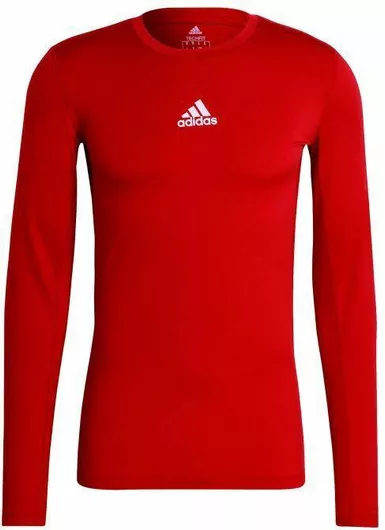 adidas TechFit Ανδρική Ισοθερμική Μακρυμάνικη Μπλούζα Compression Κόκκινο