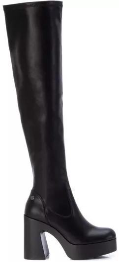 Refresh Γυναικείες Μπότες Πάνω από το Γόνατο Μαύρο