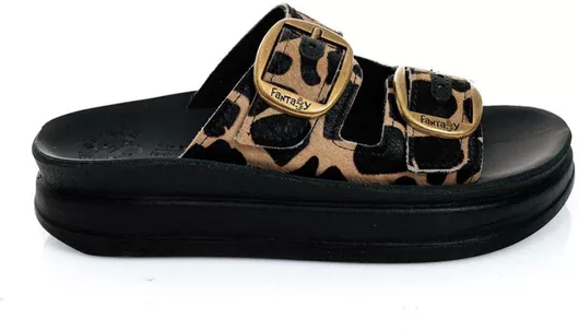 Fantasy Sandals Ζefi Δερμάτινα Γυναικεία Σανδάλια Flatforms