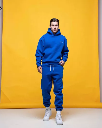 Vinyl Art Clothing Παντελόνι Φόρμας Μπλε