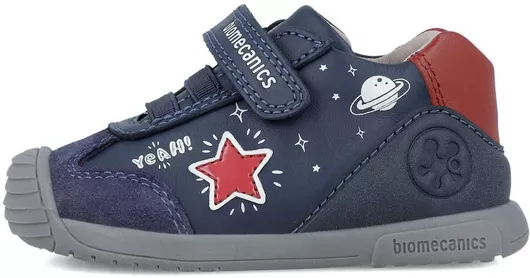 Biomecanics Παιδικά Sneakers Ανατομικά με Σκρατς Μπλε