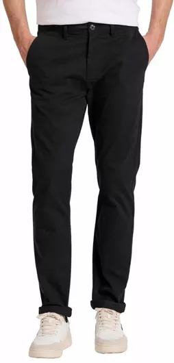 Funky Buddha Παντελόνι Chino σε Κανονική Εφαρμογή Μαύρο