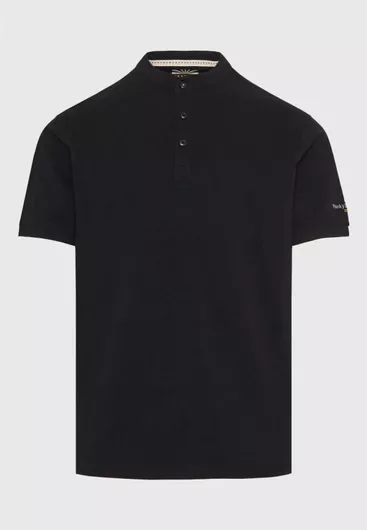 Ανδρική Μπλούζα Funky Buddha Βαμβακερή Κοντομάνικη Μαύρο