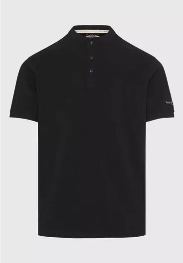 Ανδρική Μπλούζα Funky Buddha Βαμβακερή Κοντομάνικη Μαύρο