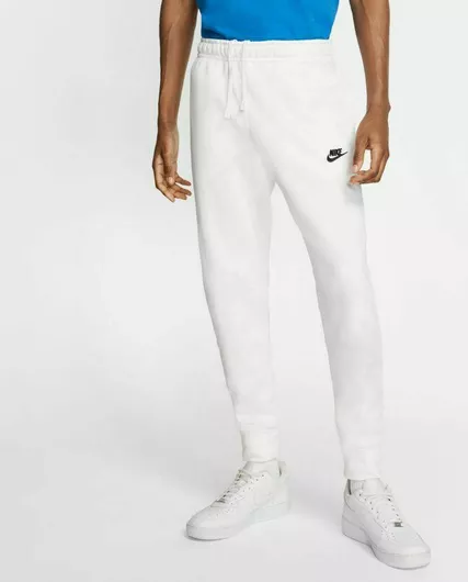 Nike Sportswear Παντελόνι Φόρμας με Λάστιχο Λευκό