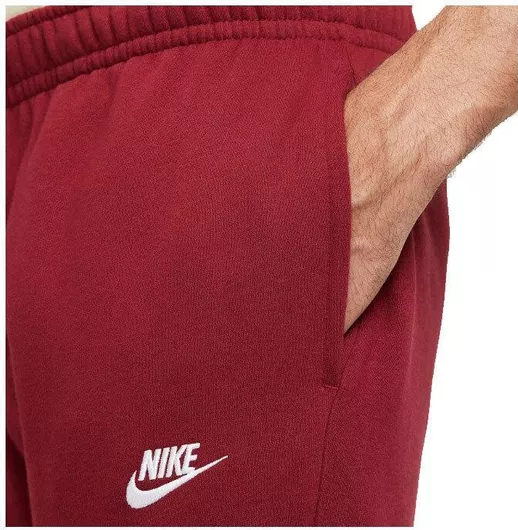 Nike Club Παντελόνι Φόρμας Κόκκινο με Λάστιχο
