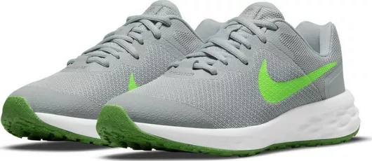 Nike Revolution 6 Αθλητικά Παιδικά Παπούτσια Running με Κορδόνια Γκρι