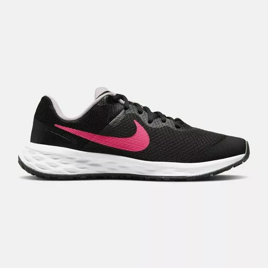 Nike Revolution 6 Αθλητικά Παιδικά Παπούτσια Running με Κορδόνια Black / Hyper Pink / Pink Foam